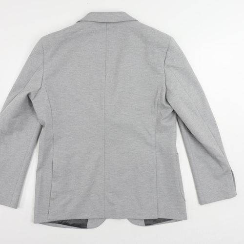 Marks and Spencer Mens Grey Polyamide Jacket Suit Jacket Size 40 Regular