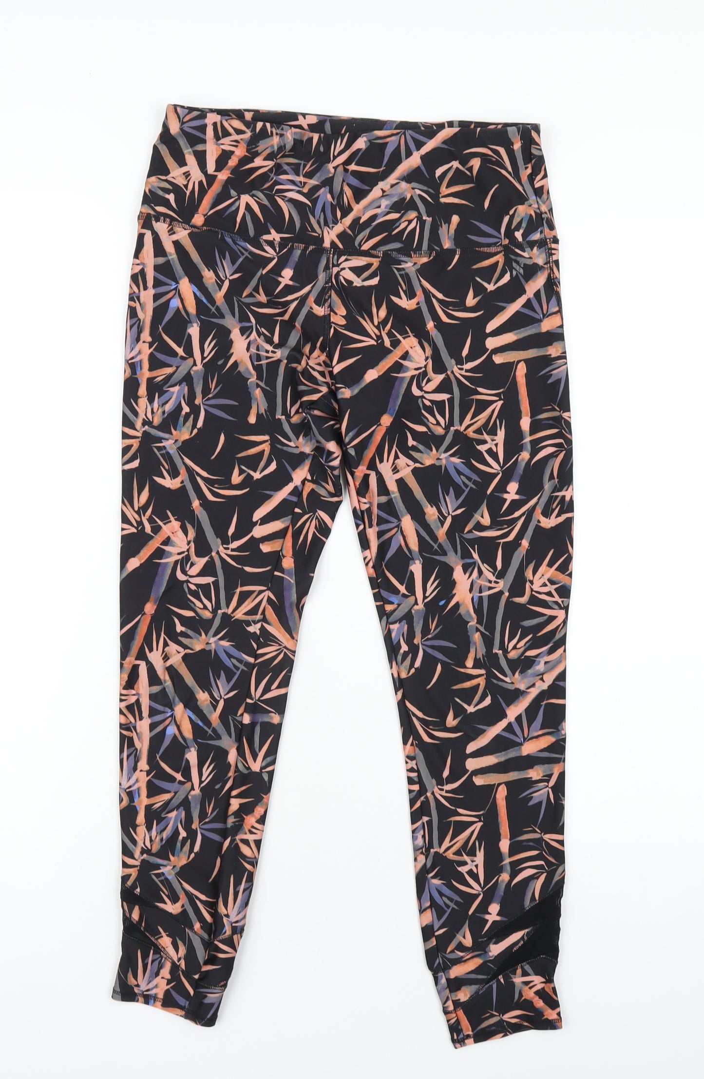 NEXT Womens Multicoloured Geometric Polyester Capri Leggings Size 10 L25 in Regular Pullover