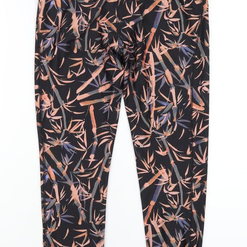NEXT Womens Multicoloured Geometric Polyester Capri Leggings Size 10 L25 in Regular Pullover