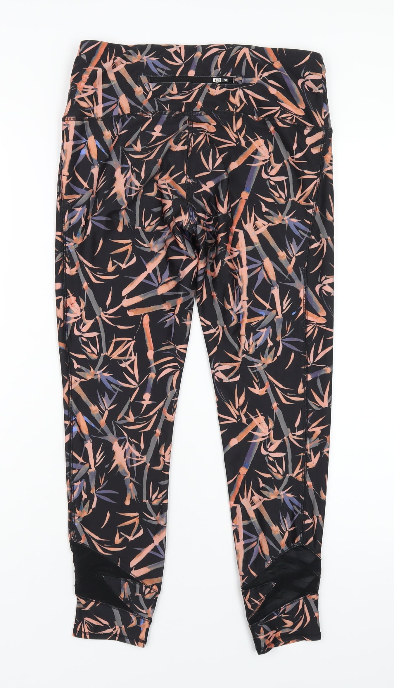 NEXT Womens Multicoloured Geometric Polyester Capri Leggings Size 10 L25 in Regular Pullover