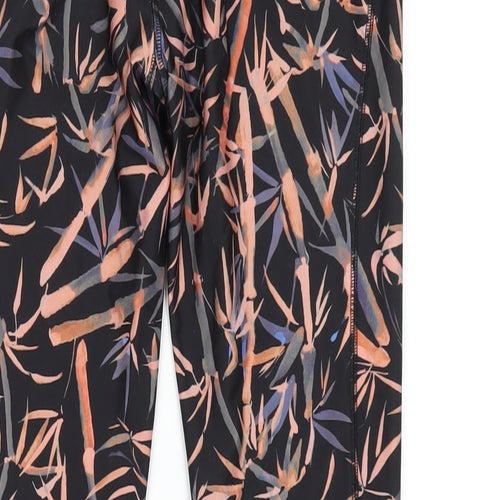 NEXT Womens Multicoloured Geometric Polyester Capri Leggings Size 10 L25 in Regular Pullover