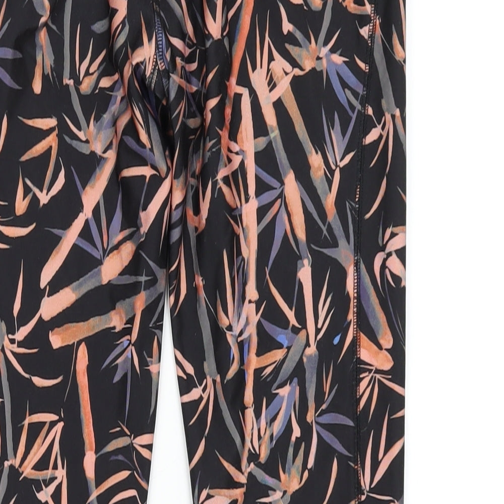NEXT Womens Multicoloured Geometric Polyester Capri Leggings Size 10 L25 in Regular Pullover