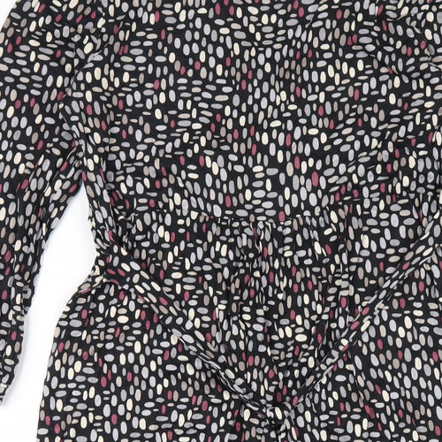 Great Plains Womens Multicoloured Geometric Viscose A-Line Size M V-Neck Pullover
