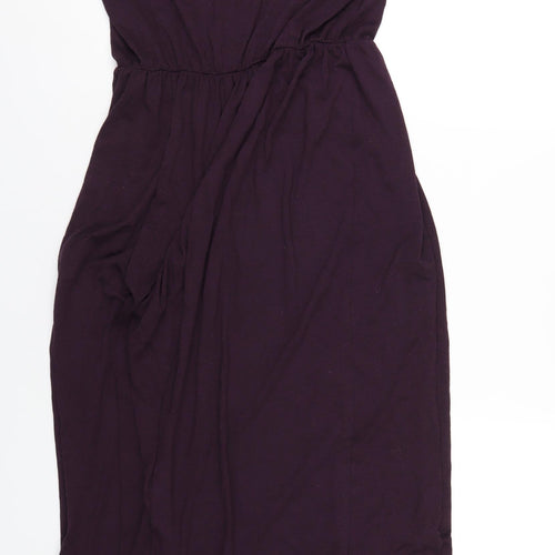 H&M Womens Purple Polyester Maxi Size M Round Neck Pullover