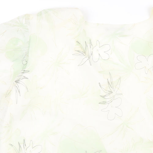 Soul Womens Multicoloured Floral Polyester Basic T-Shirt Size 20 V-Neck