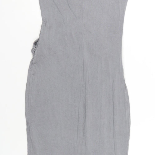 AX Paris Womens Grey Viscose Bodycon Size 8 Round Neck Pullover