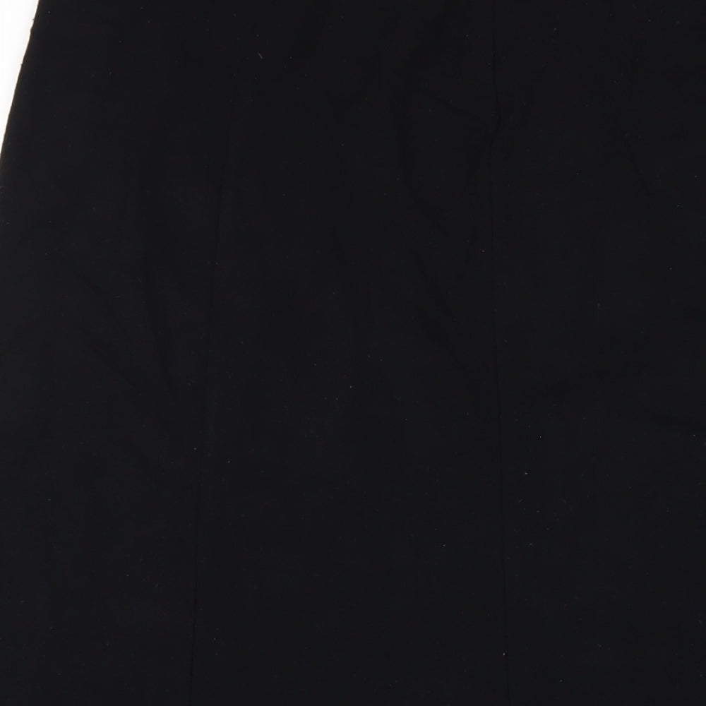 Bonmarché Womens Black Viscose A-Line Skirt Size 18