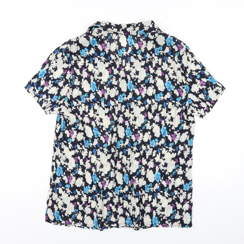 Bonmarché Womens Multicoloured Floral Polyester Basic Button-Up Size 22 Collared