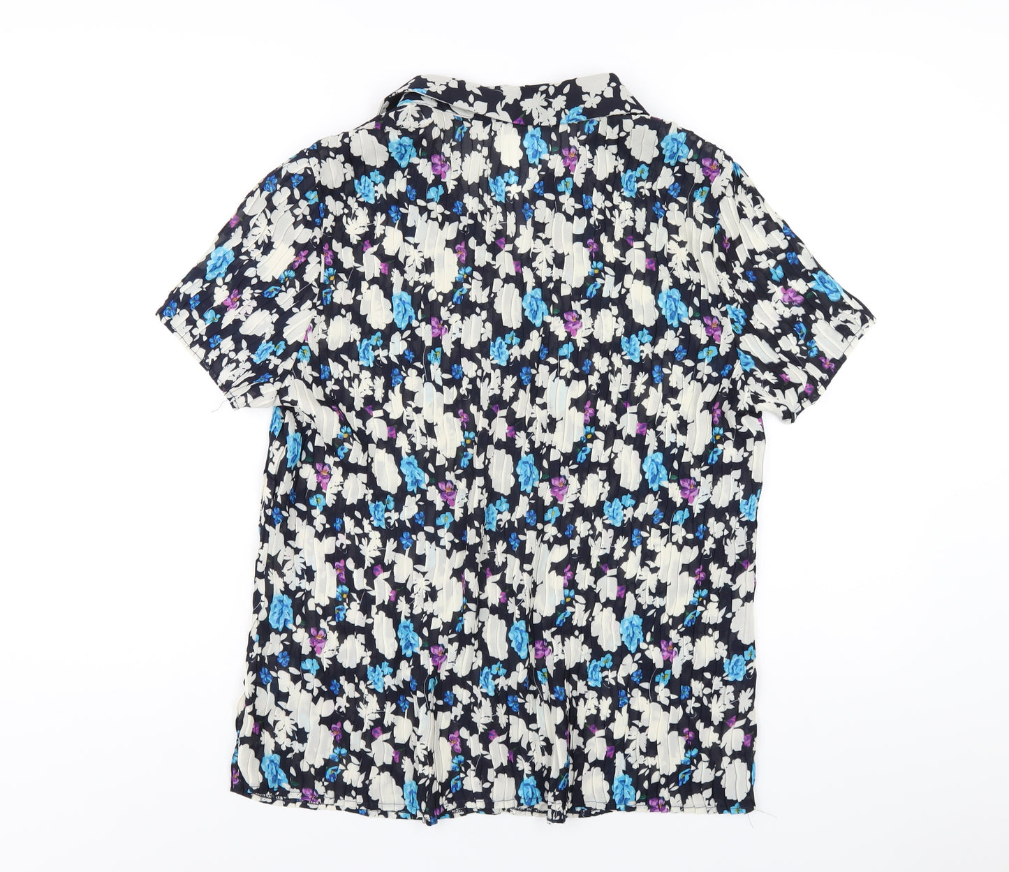 Bonmarché Womens Multicoloured Floral Polyester Basic Button-Up Size 22 Collared