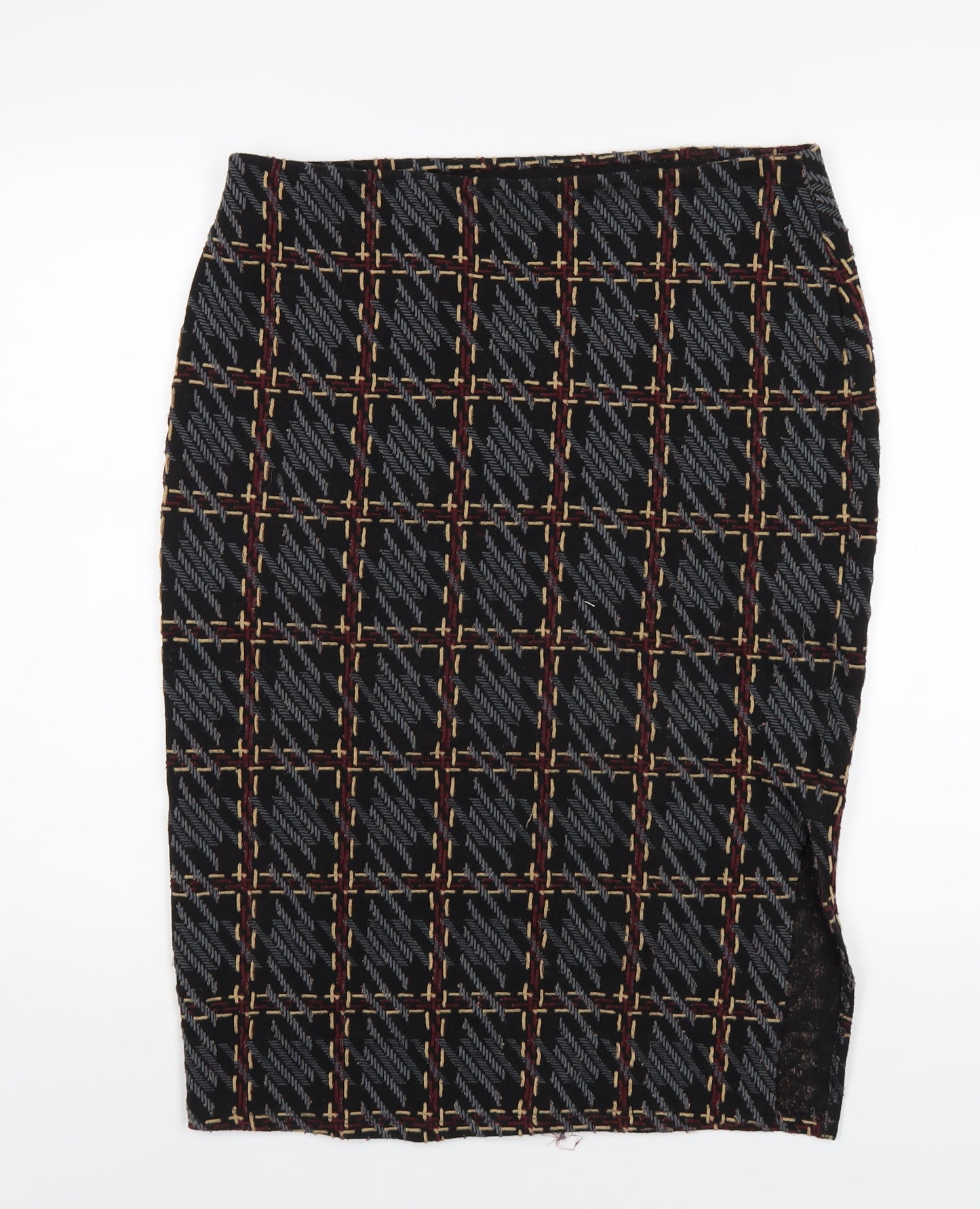 marksand Womens Multicoloured Geometric Polyester Straight & Pencil Skirt Size 14