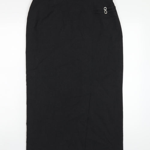 Fisser Womens Grey Polyester Straight & Pencil Skirt Size 14 Zip