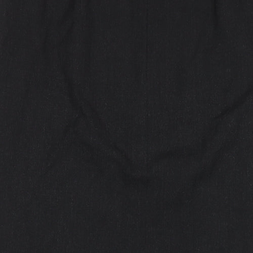 Fisser Womens Grey Polyester Straight & Pencil Skirt Size 14 Zip