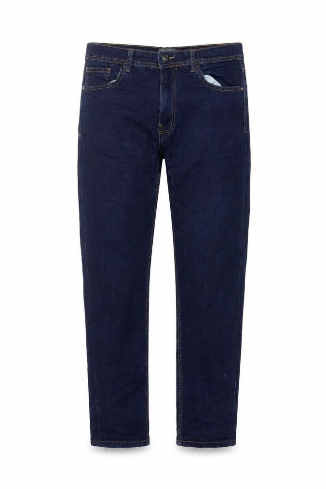 Dont think twice Womens Blue Cotton Straight Jeans Size 32 in L29 in Regular Button