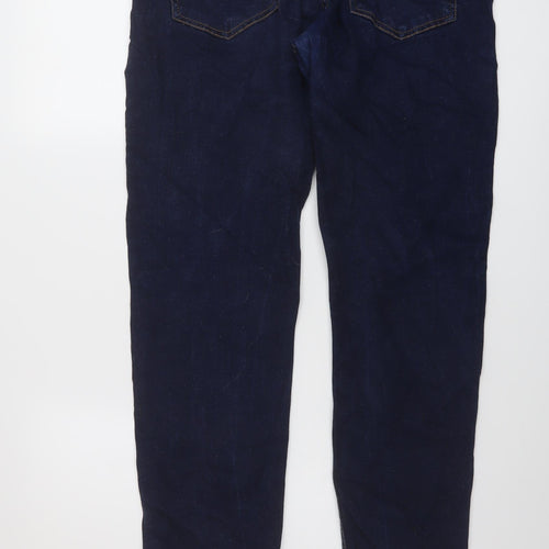 Dont think twice Womens Blue Cotton Straight Jeans Size 32 in L29 in Regular Button