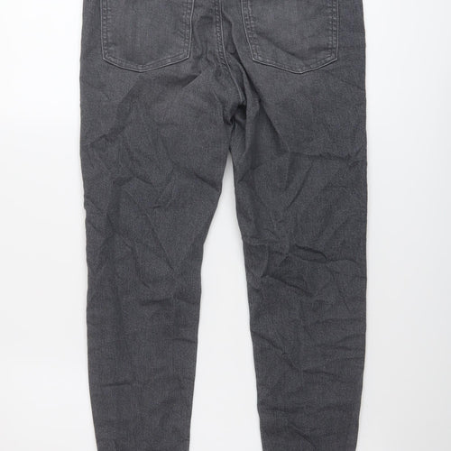 Marks and Spencer Womens Grey Cotton Jegging Jeans Size 10 L25 in Regular