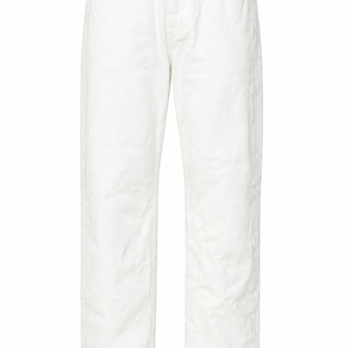Weekday Womens Ivory Cotton Straight Jeans Size 25 in L28 in Regular Button