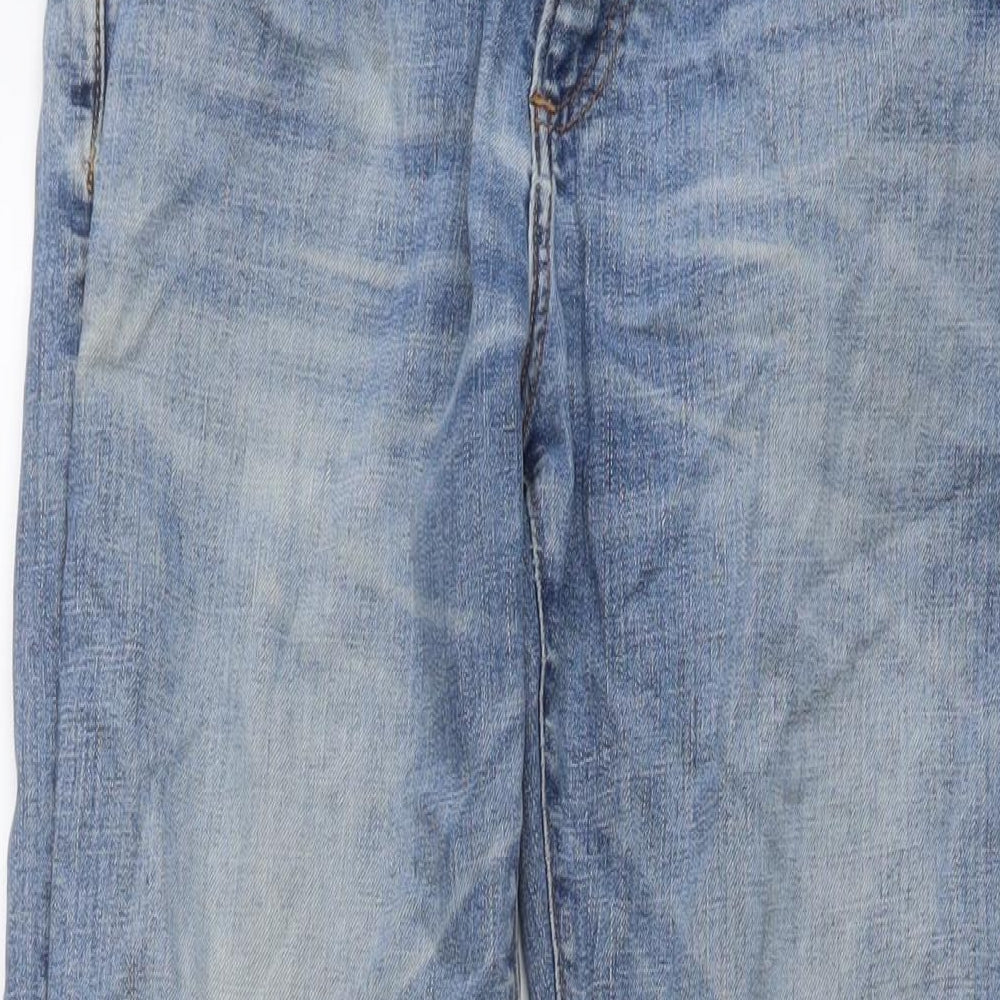 Gap Mens Blue Cotton Straight Jeans Size 31 in L32 in Slim Button