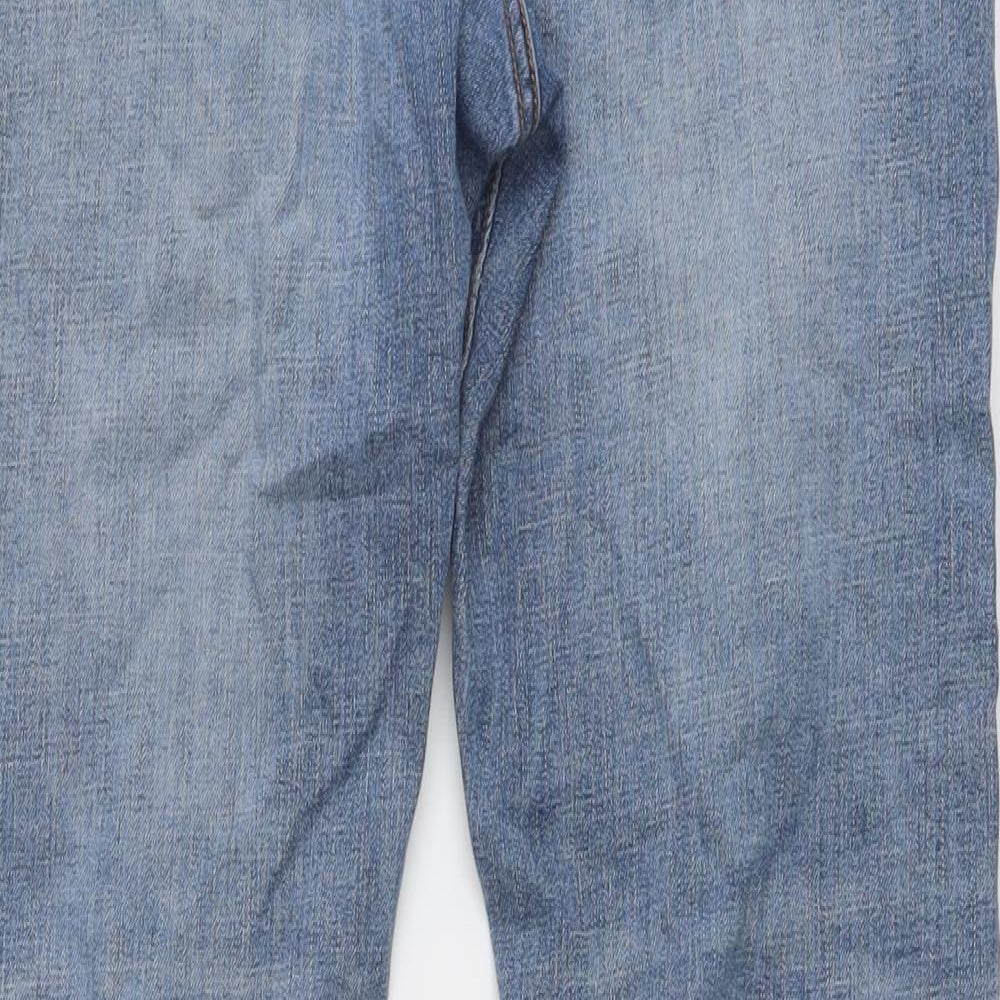 Gap Mens Blue Cotton Straight Jeans Size 31 in L32 in Slim Button