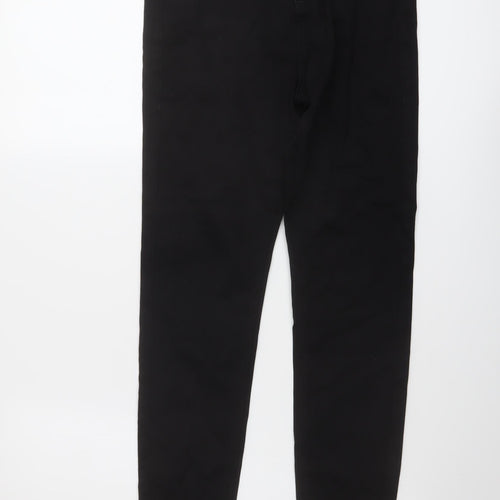 Marks and Spencer Womens Black Cotton Skinny Jeans Size 10 L27 in Regular Button