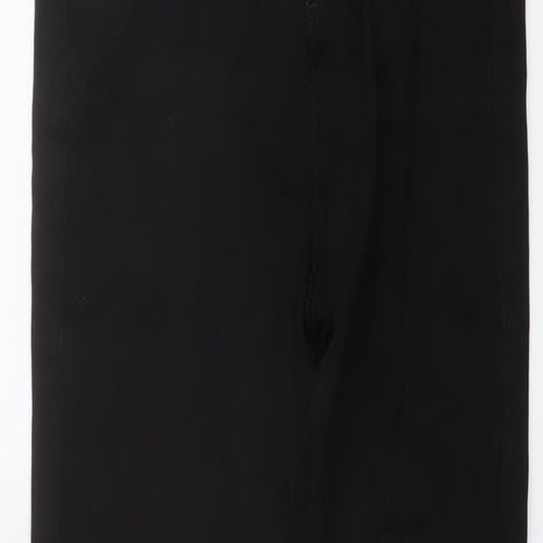 Marks and Spencer Womens Black Cotton Skinny Jeans Size 10 L27 in Regular Button