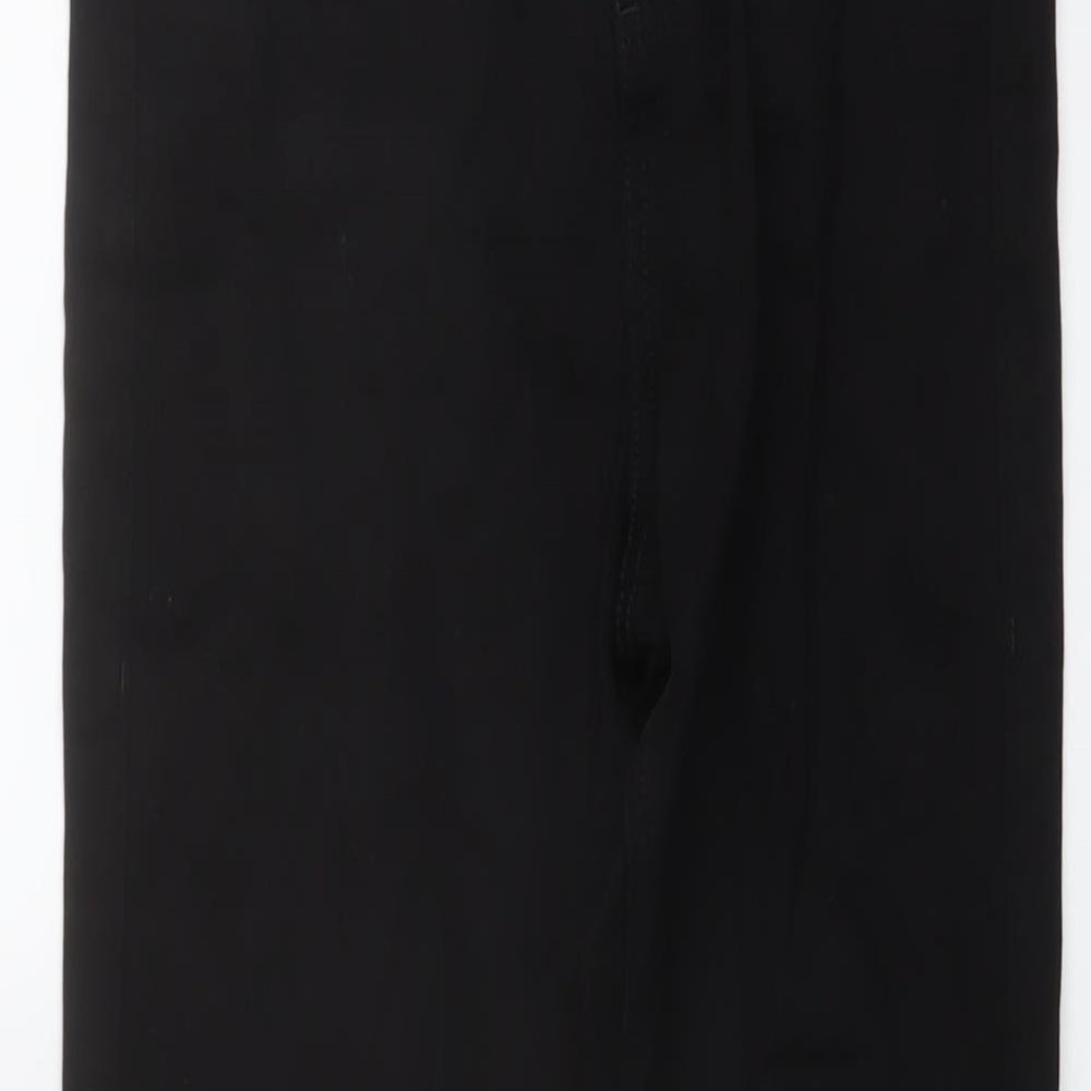 Marks and Spencer Womens Black Cotton Skinny Jeans Size 10 L27 in Regular Button