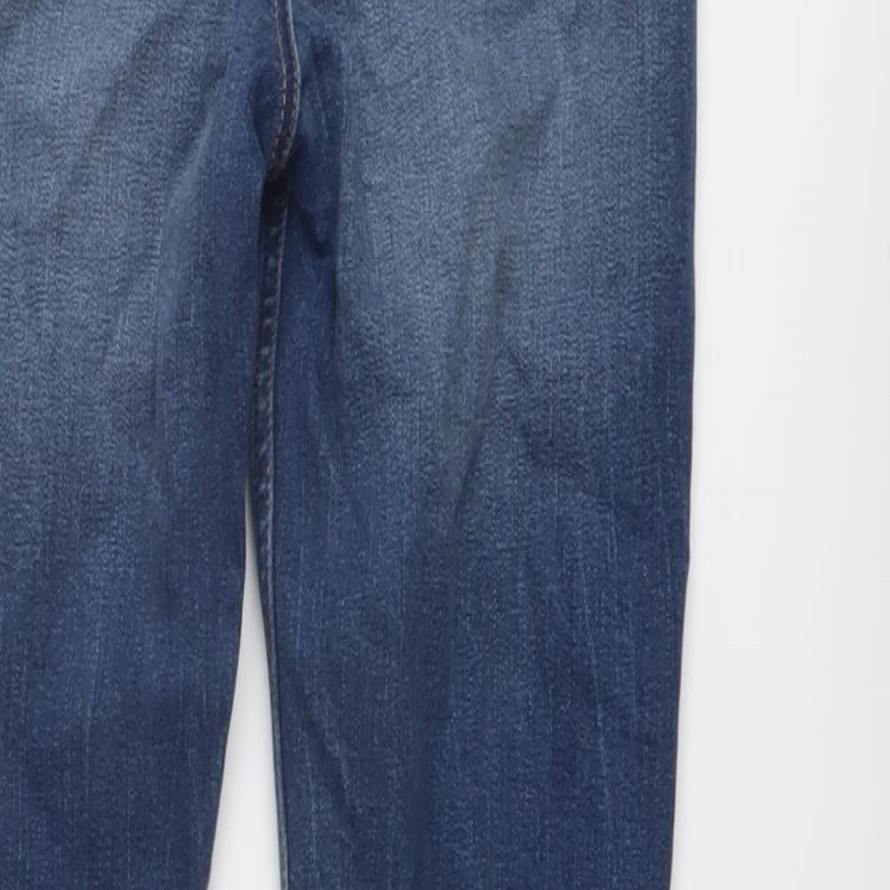TU Boys Blue Cotton Skinny Jeans Size 14 Years Regular Button
