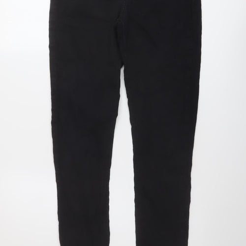 Topshop Womens Black Cotton Skinny Jeans Size 30 in L31 in Regular Button