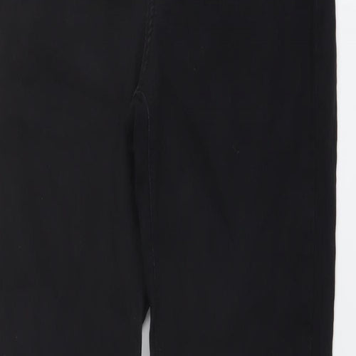 Topshop Womens Black Cotton Skinny Jeans Size 30 in L31 in Regular Button