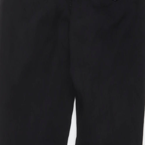 Topshop Womens Black Cotton Skinny Jeans Size 30 in L31 in Regular Button