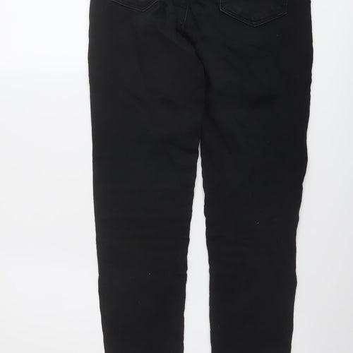 Warehouse Womens Black Cotton Skinny Jeans Size 10 L29 in Regular Button