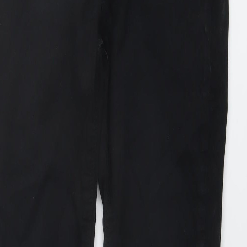 Warehouse Womens Black Cotton Skinny Jeans Size 10 L29 in Regular Button
