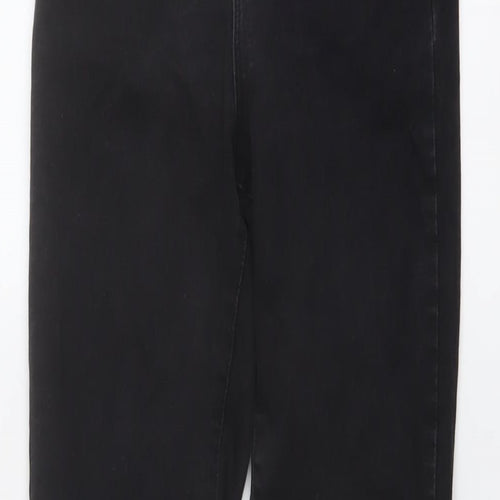 Denim & Co. Womens Black Cotton Skinny Jeans Size 12 L29 in Regular Button