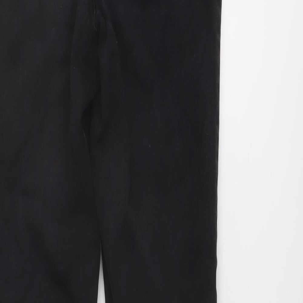 Denim & Co. Womens Black Cotton Skinny Jeans Size 12 L29 in Regular Button