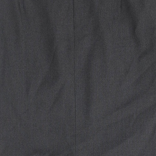 Marks and Spencer Womens Grey Polyester Straight & Pencil Skirt Size 12 Zip