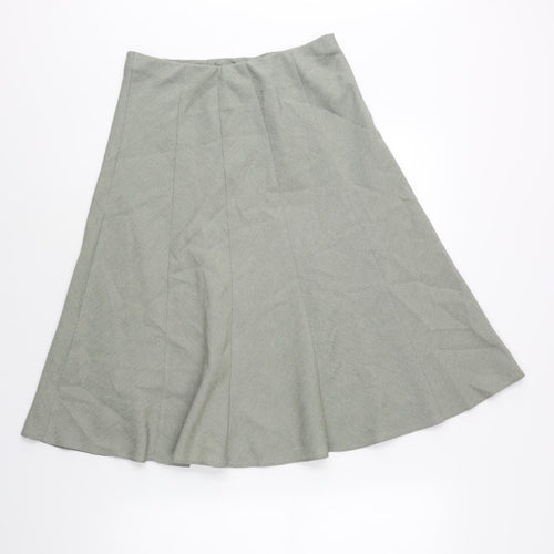 EWM Womens Grey Polyester A-Line Skirt Size 28 in