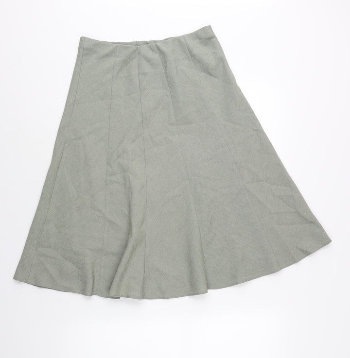EWM Womens Grey Polyester A-Line Skirt Size 28 in