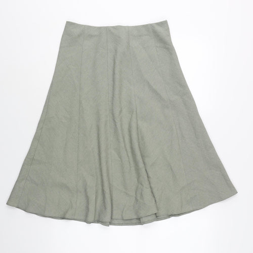 EWM Womens Grey Polyester A-Line Skirt Size 28 in
