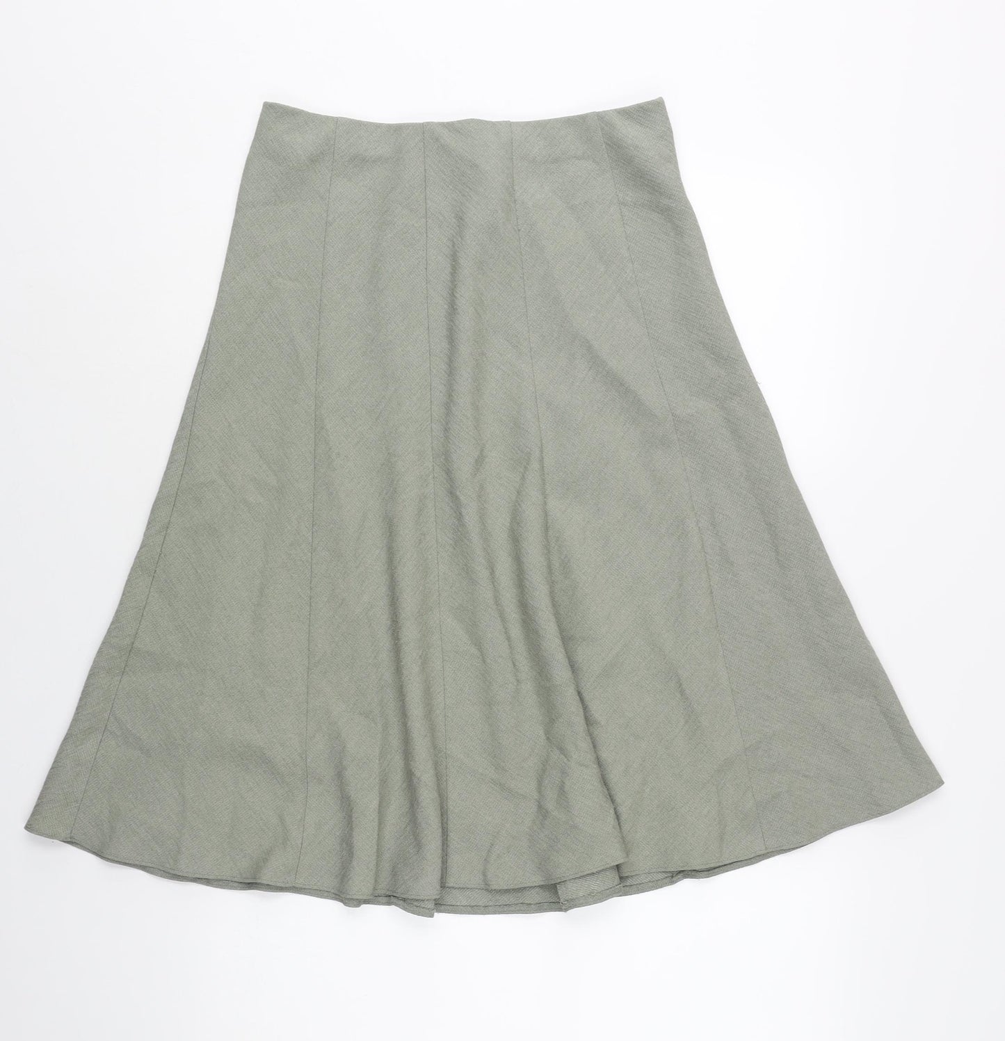 EWM Womens Grey Polyester A-Line Skirt Size 28 in