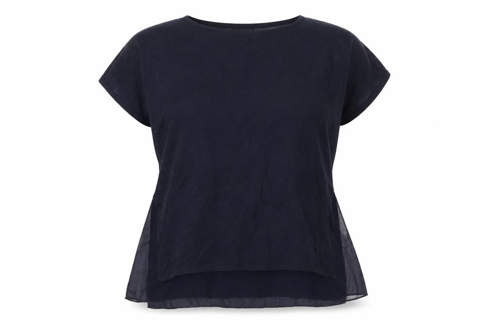 Warehouse Womens Blue Round Neck Polyester Pullover Jumper Size 8
