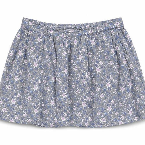 Indigo Womens Grey Floral Viscose A-Line Skirt Size 12