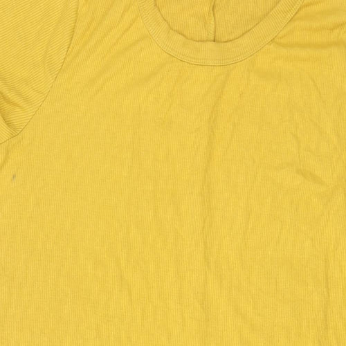 New Look Womens Yellow Polyester A-Line Size 22 Round Neck Pullover