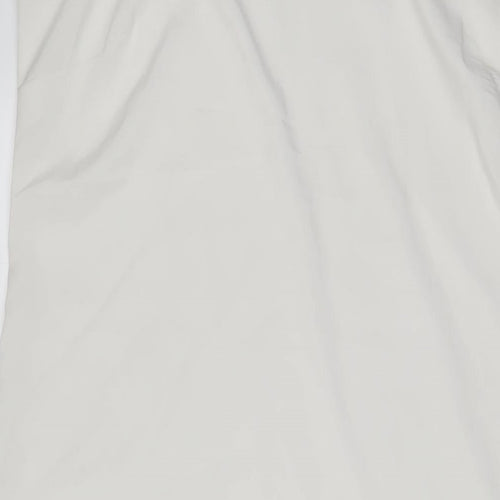Marks and Spencer Womens White Polyester Tank Dress Size 14 V-Neck Pullover