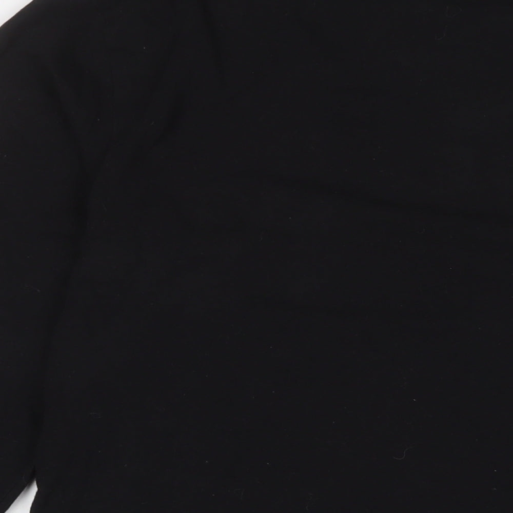 COLLUSION Mens Black Cotton T-Shirt Size S Crew Neck