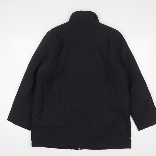 Outer Layer Womens Black Jacket Coat Size 14 Zip - Pockets