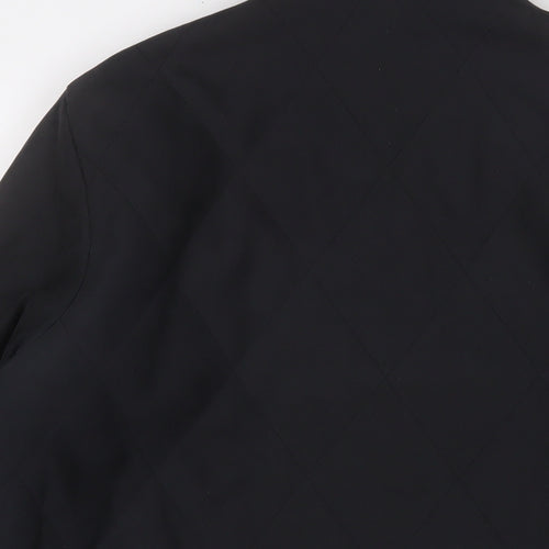 Outer Layer Womens Black Jacket Coat Size 14 Zip - Pockets