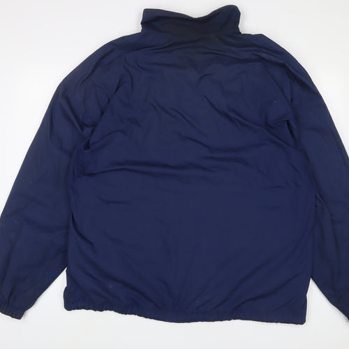 adidas Mens Blue Jacket Size XL Zip - Zip Pockets