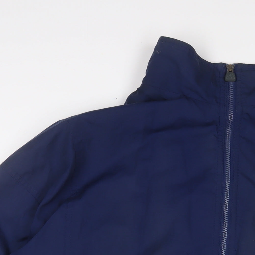 adidas Mens Blue Jacket Size XL Zip - Zip Pockets