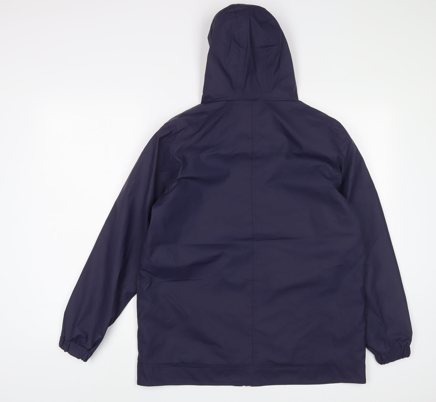 Boohoo Womens Blue Jacket Size 8 Zip