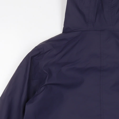 Boohoo Womens Blue Jacket Size 8 Zip