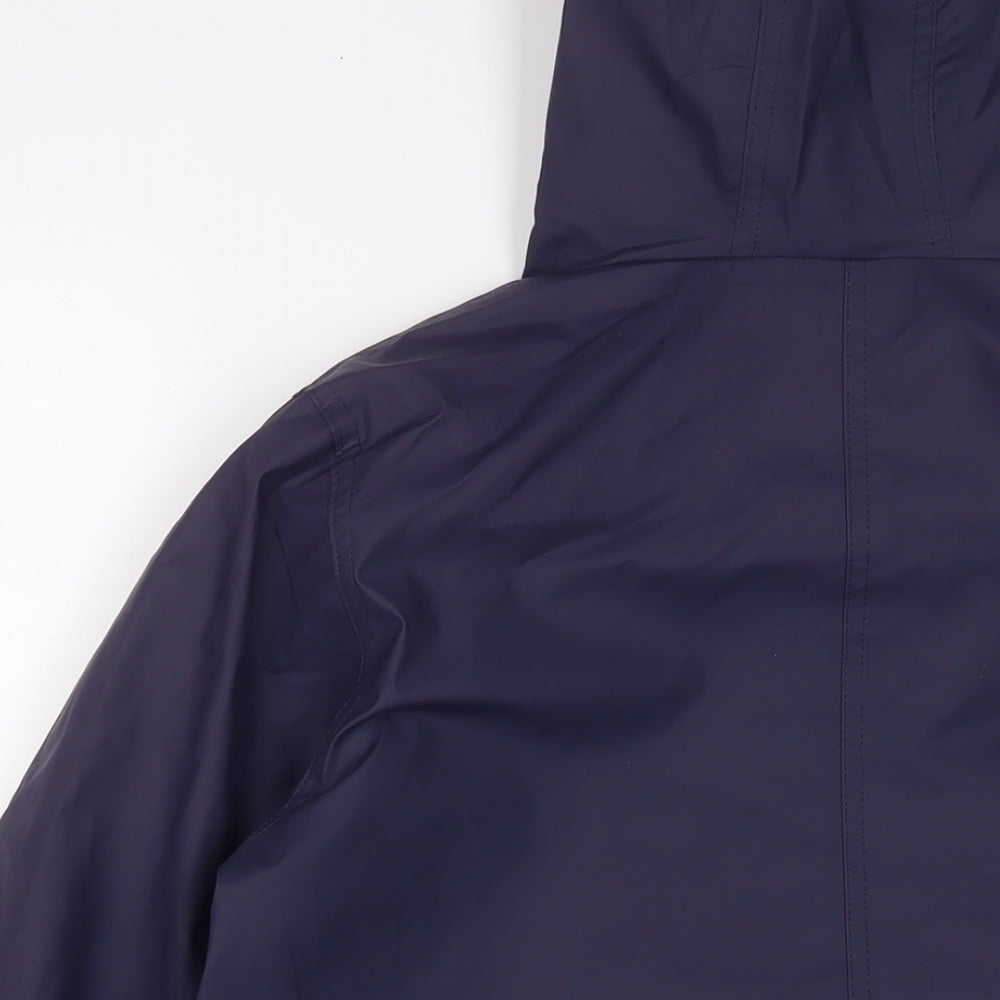 Boohoo Womens Blue Jacket Size 8 Zip